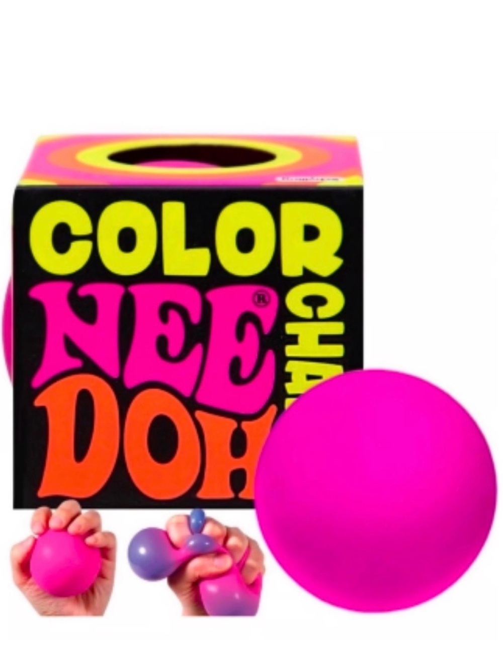 SALE‼️ Needoh Color Change Stress Ball - pink